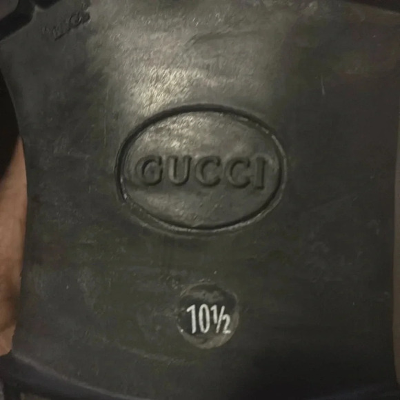 Gucci Men's Black Horsebit Suede Lug Loafers - Picture 13 of 13